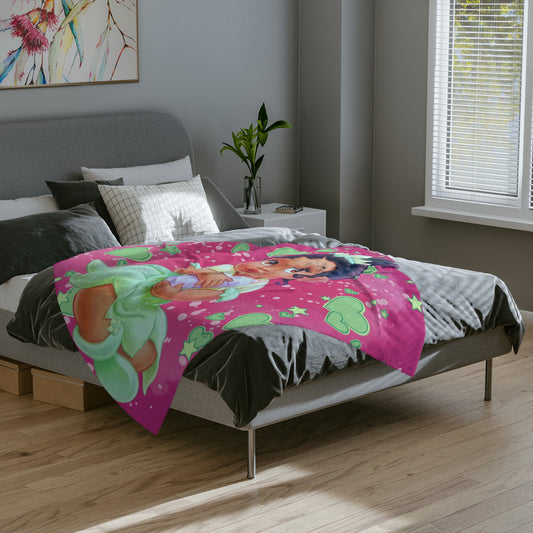 Sweetheart Princess Velveteen Microfiber Blanket