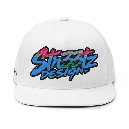 Stylish Flat Bill Cap - Embroidered Streetwear Hat Personalized